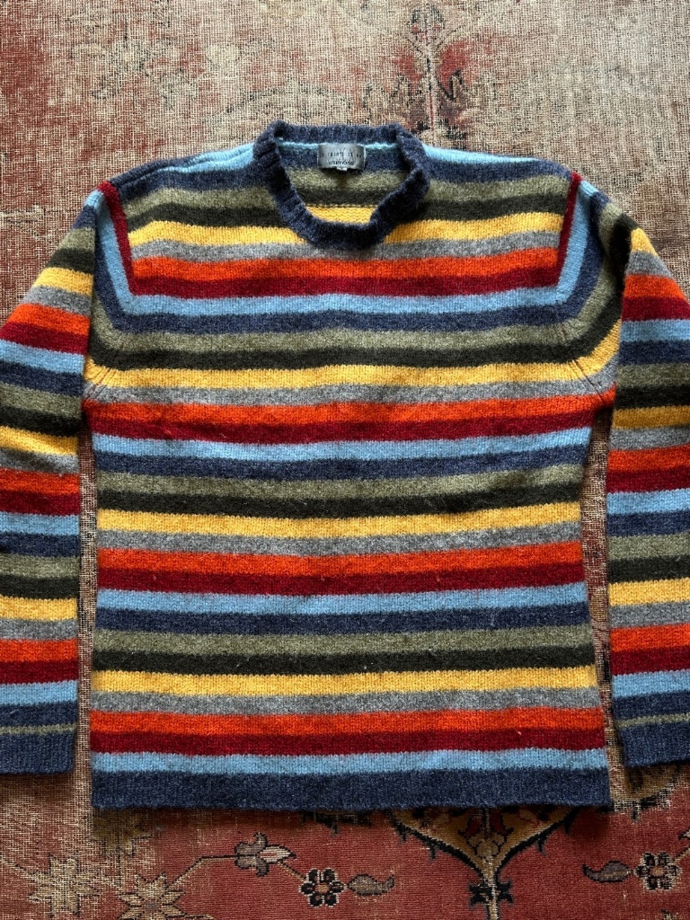Vintage Y2K Wool Striped Sweater